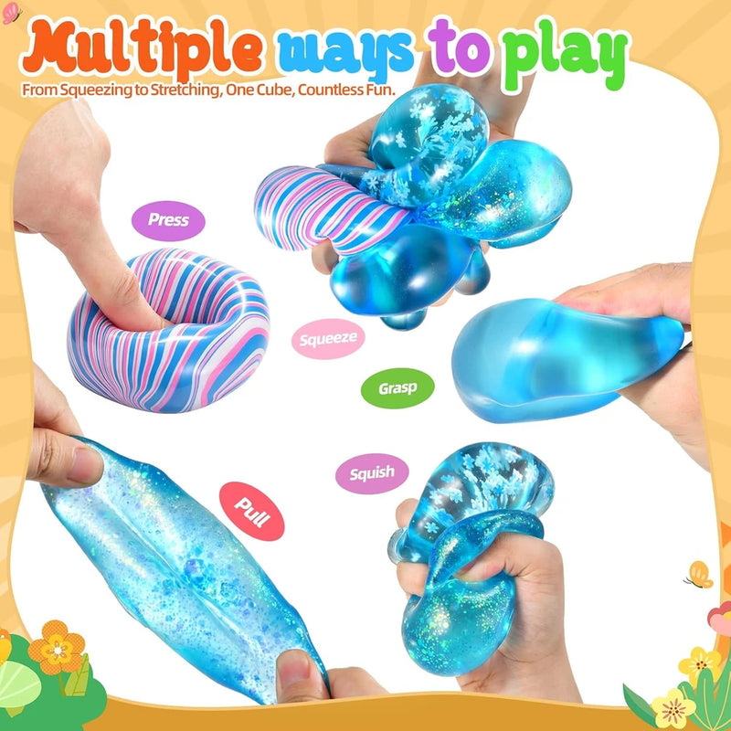 Colorful Squishy Stress Cube