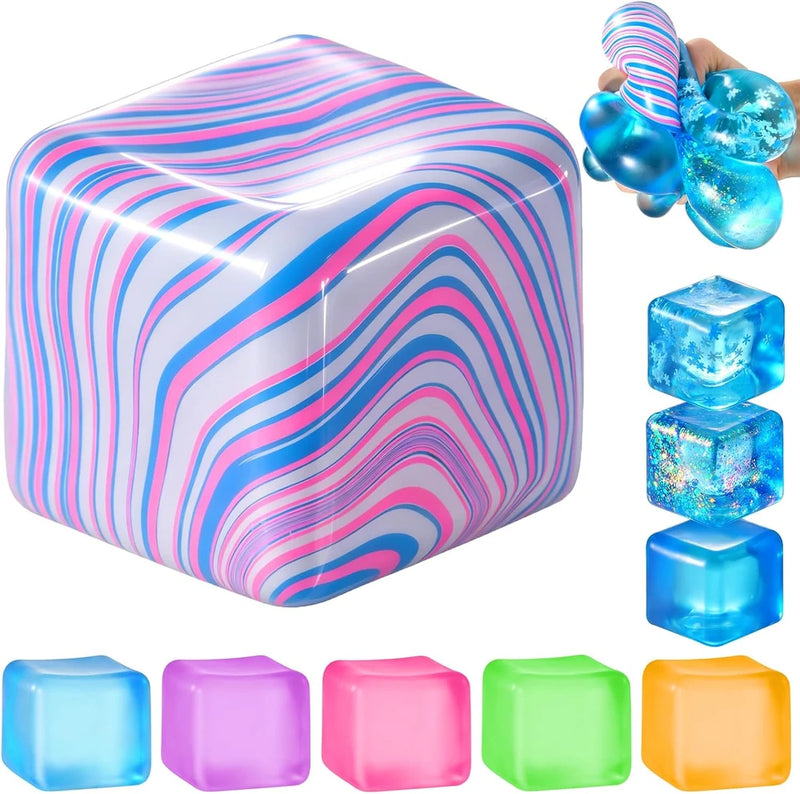 Colorful Squishy Stress Cube