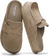 Genuine Leather Slip On Clogs