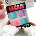 NeeDoh Mini Nice Cube Fidget Toy 4-Pack
